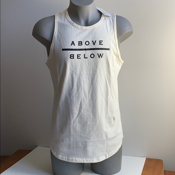 Cream Tank Top Above/Below - Picture 2 of 6